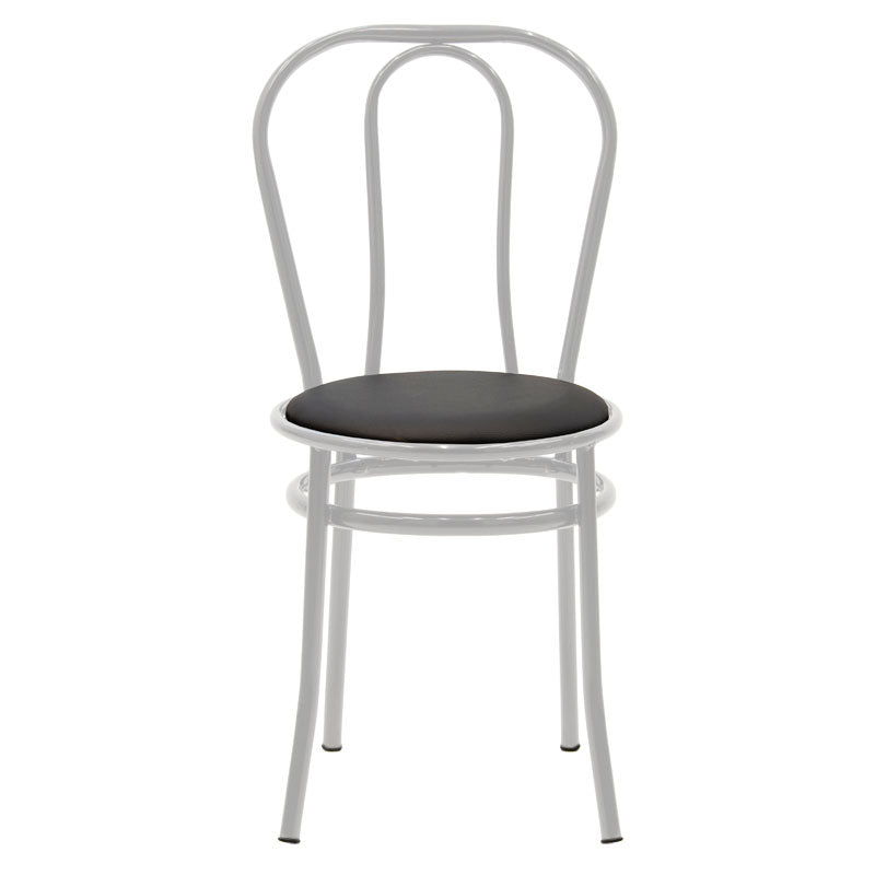 Vienna chair I pakoworld pu black-metal white