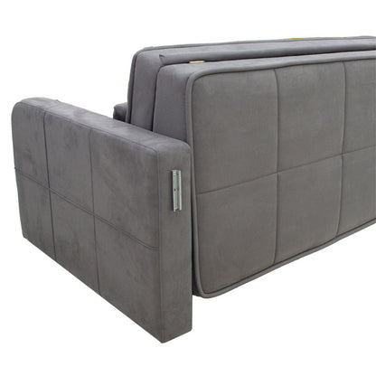 Sofa bed 2 seats Diamont pakoworld grey fabric 169x105x85cm