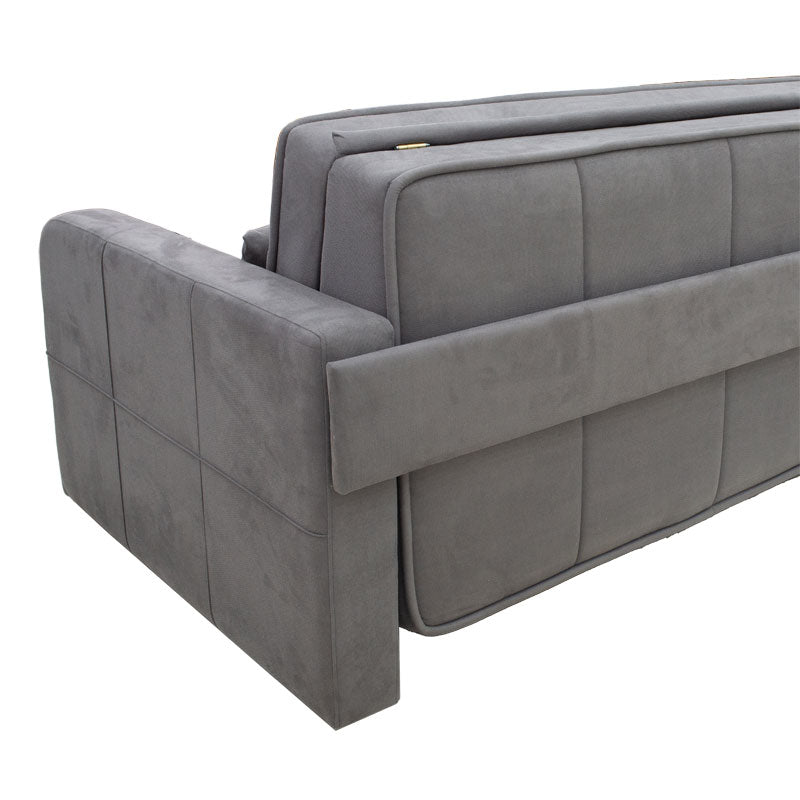 Sofa bed 2 seats Diamont pakoworld grey fabric 169x105x85cm