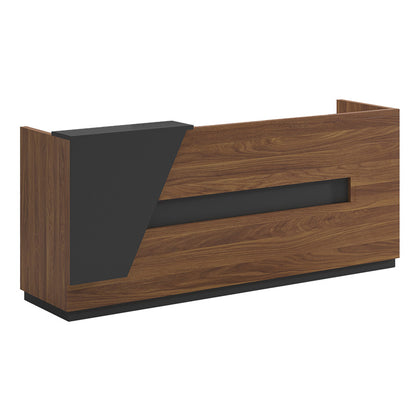 Reception Oscar pakoworld walnut-anthracite 180x65x76cm