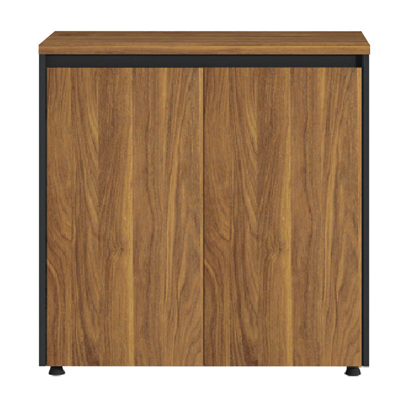 Professional low cabinet Oscar in walnut-anthracite color 80x40x80cm
