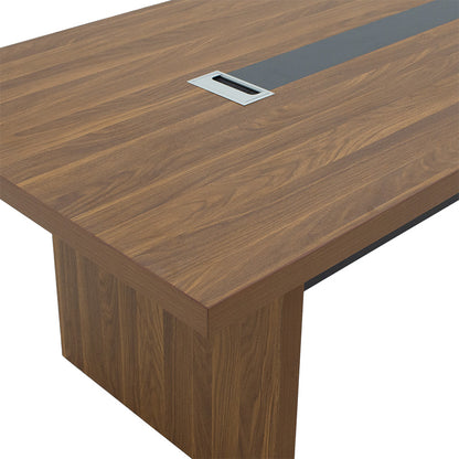 Professional conference table Oscar walnut-anthracite 200x100x76cm