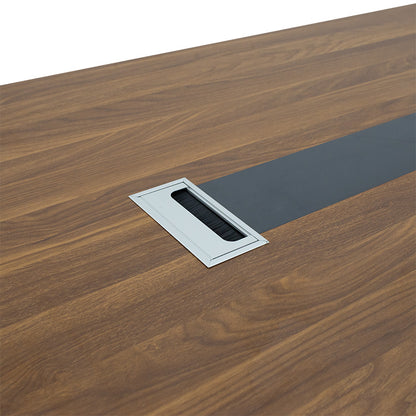 Professional conference table Oscar walnut-anthracite 200x100x76cm