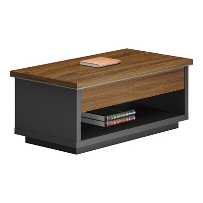 Oscar professional office table in walnut-anthracite shade 120x60x42cm