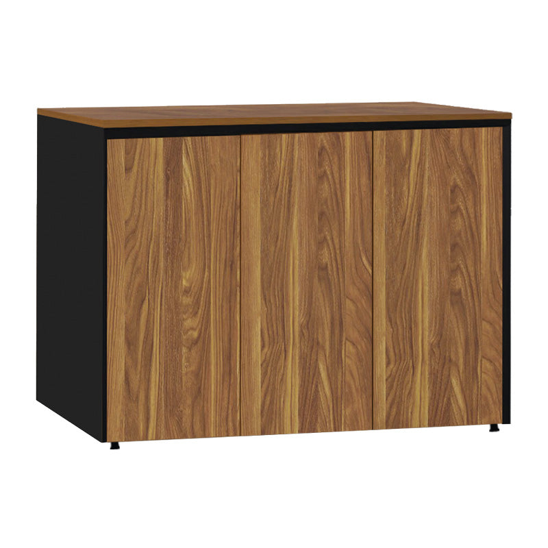 Professional office low cabinets Oscar walnut-anthracite 200x40x80cm