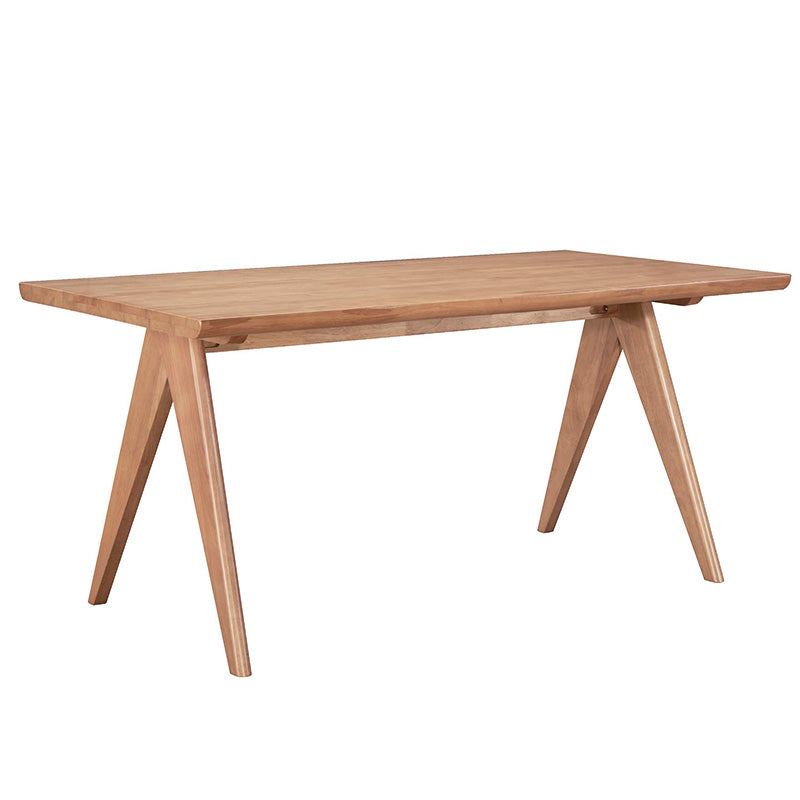 Dining set Winslow set 5pieces rubberwood light walnut 160x85x75cm