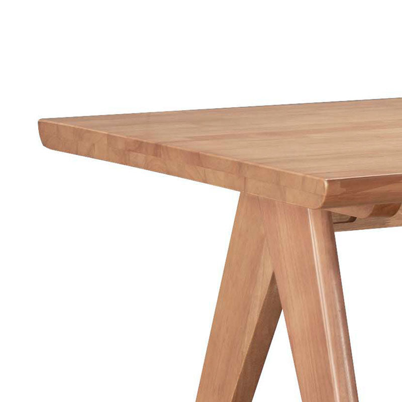 Winslow rubberwood table in light walnut color 180x85x75cm