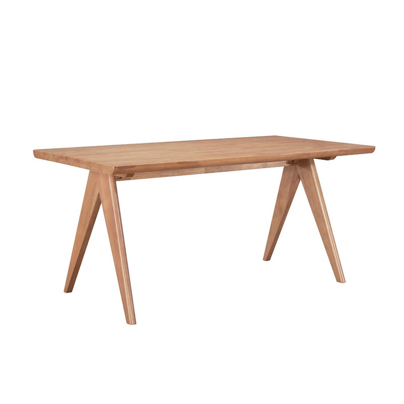 Winslow rubberwood table in light walnut color 180x85x75cm