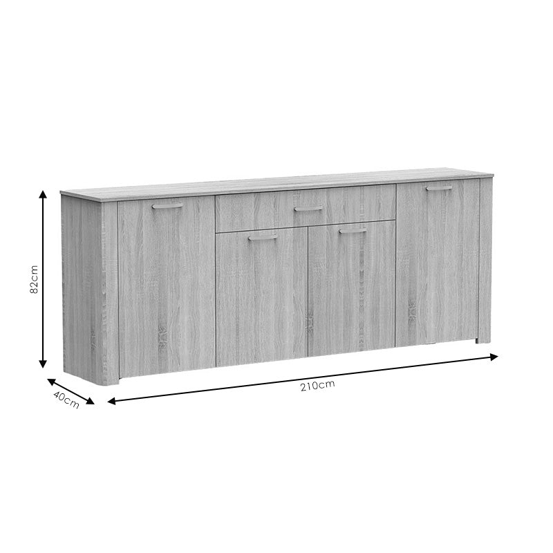 Buffet Kinley pakoworld sonoma 210x40x82cm