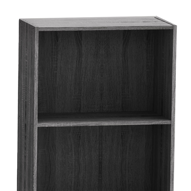 Bookcase Presley pakoworld grey-wenge 60x30x167cm