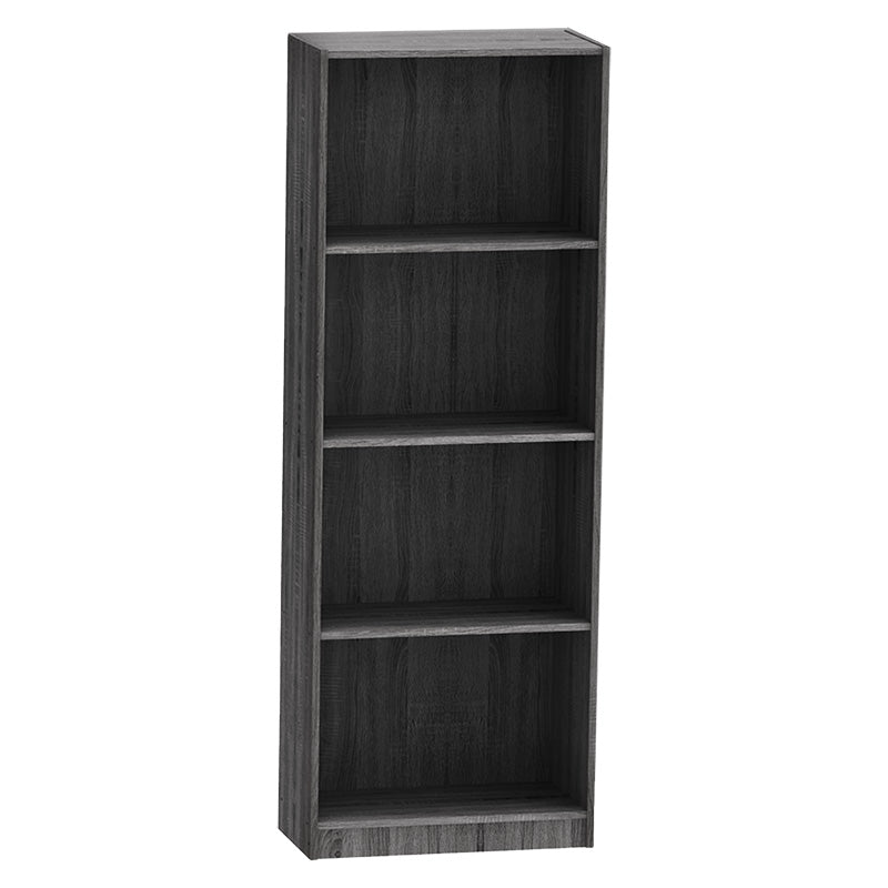 Bookcase Presley pakoworld grey-wenge 60x30x167cm