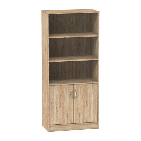 Bookcase professional Anze pakoworld natural melamine 80x40x180cm