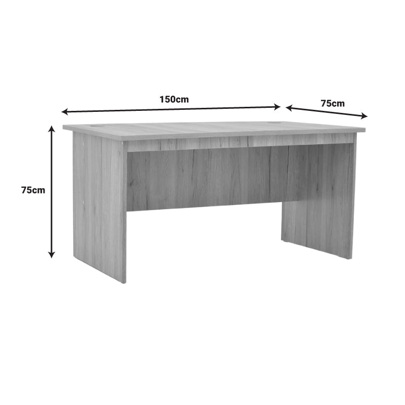 Work desk professional Anze pakoworld natural melamine 150x75x75cm