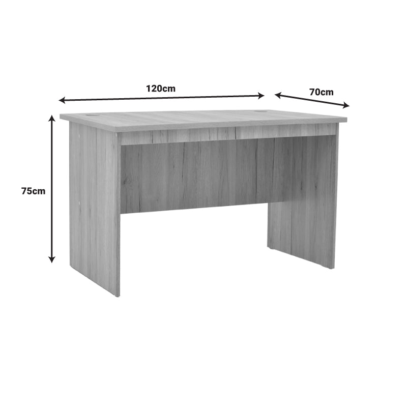 Work desk professional Anze pakoworld natural melamine 120x70x75cm