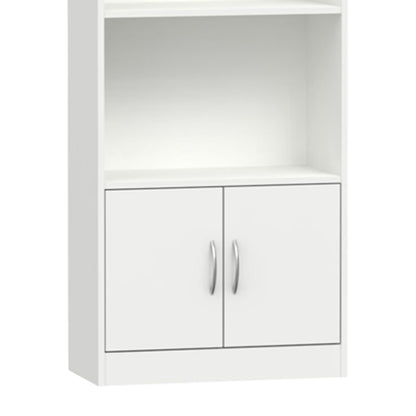 Bookcase Negan pakoworld white melamine 60x29x166cm