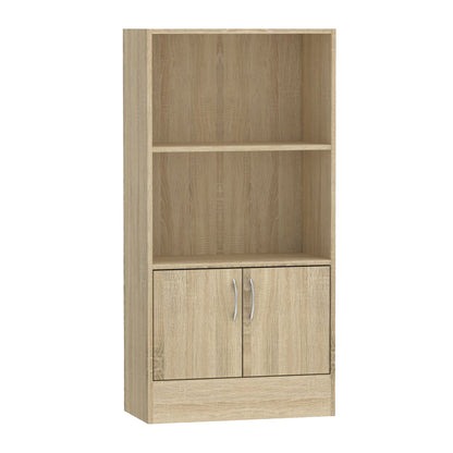 Bookcase Negan pakoworld sonoma melamine 60x30x120cm