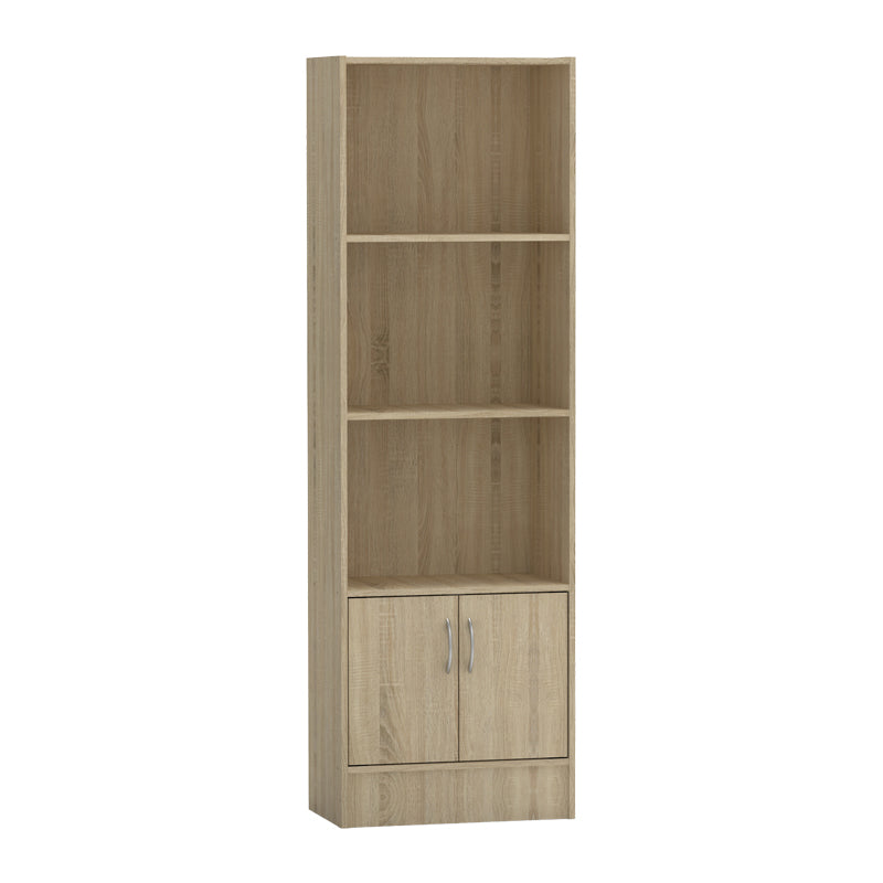 Bookcase Negan pakoworld sonoma melamine 57x33x180cm