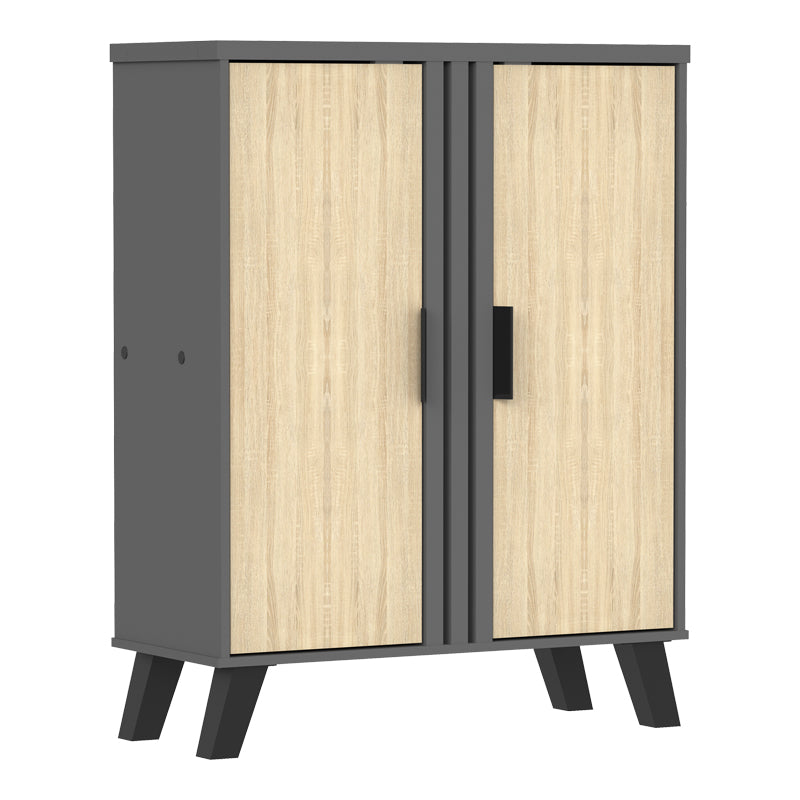 Shoe cabinet Shoby sonoma-anthracite 70.5x30x91cm