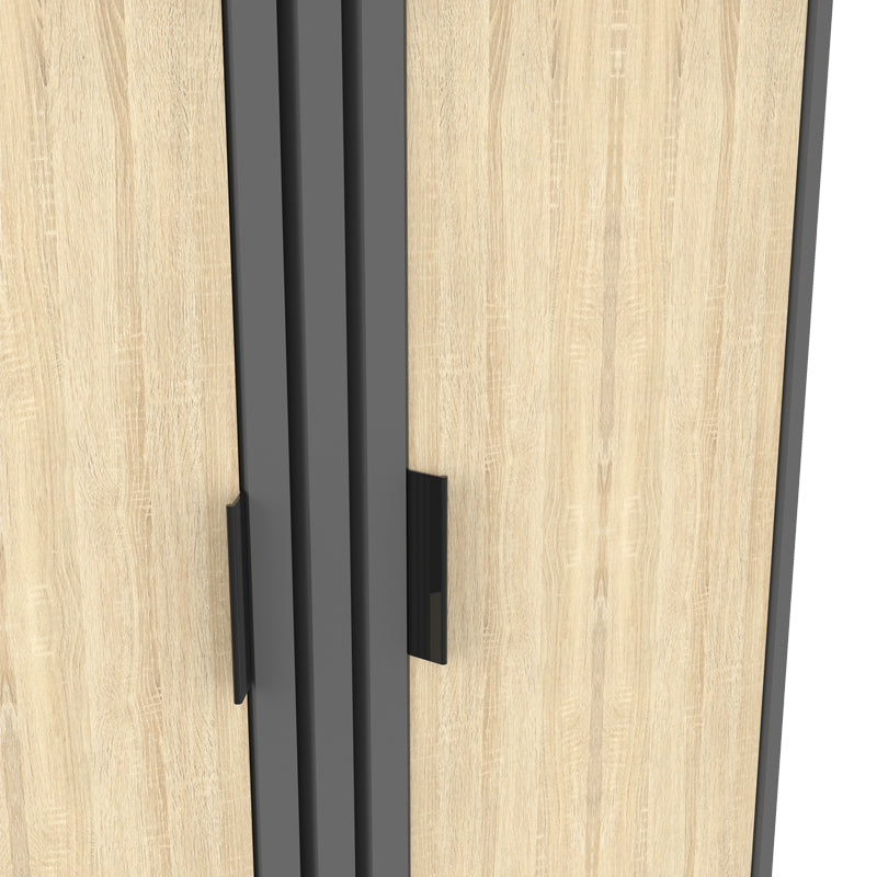 Shoe cabinet Shoby sonoma-anthracite 70.5x30x91cm