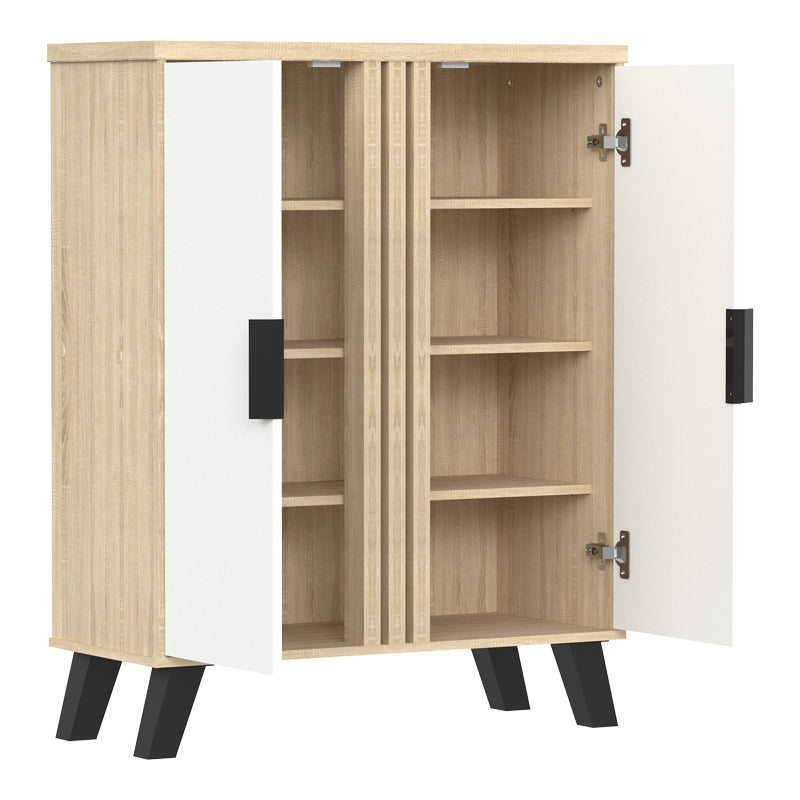 Shoe cabinet Shoby white-sonoma 70.5x30x91cm
