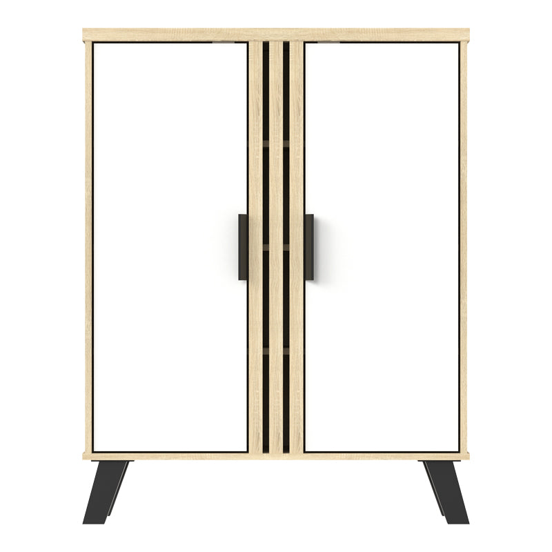 Shoe cabinet Shoby white-sonoma 70.5x30x91cm