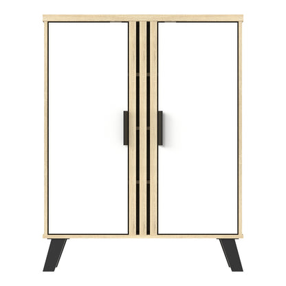 Shoe cabinet Shoby white-sonoma 70.5x30x91cm