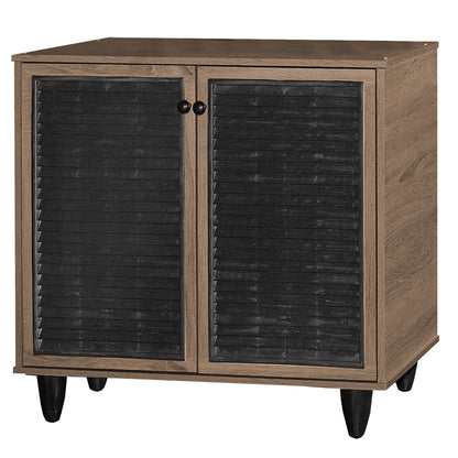 Shoe cabinet Ronan walnut 70.5x35x.66cm