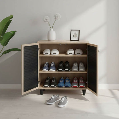 Shoe cabinet Ronan natural 70.5x35x.66cm
