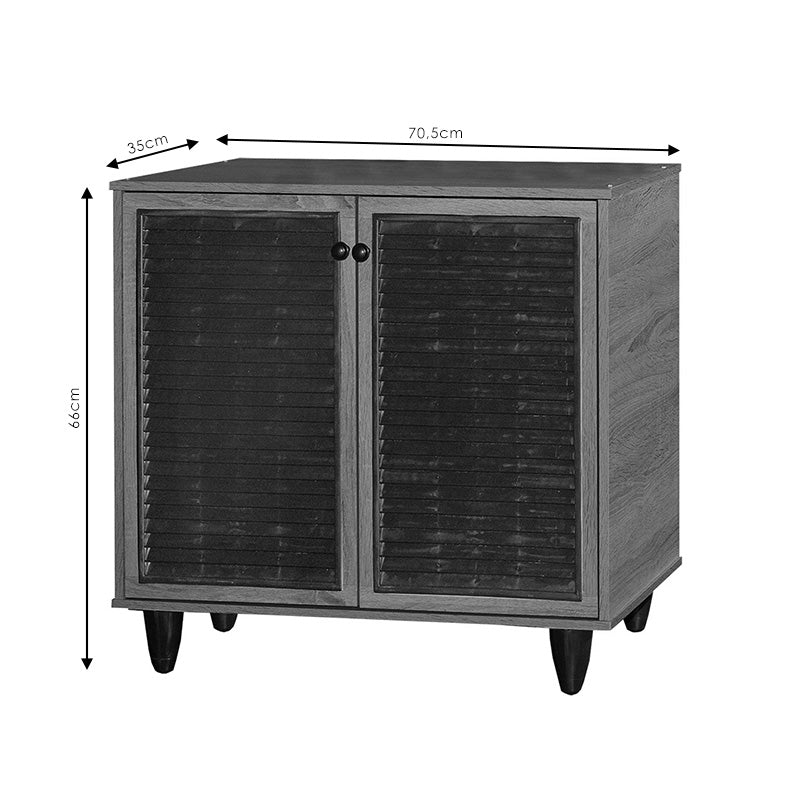 Shoe cabinet Ronan pakoworld natural 70.5x35x.66cm