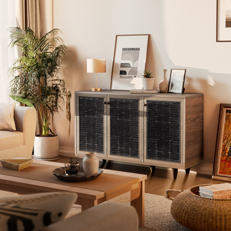 Shoe cabinet Ronan pakoworld walnut 105x35x.66cm