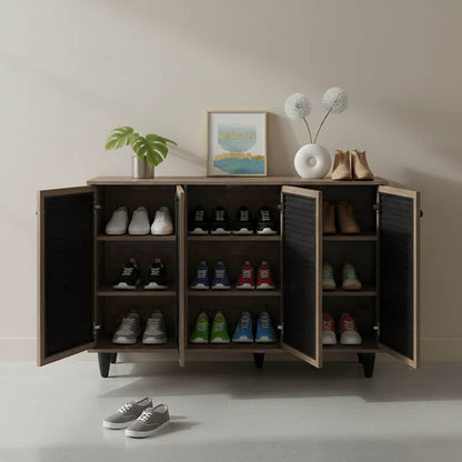 Shoe cabinet Ronan natural 105x35x.66cm