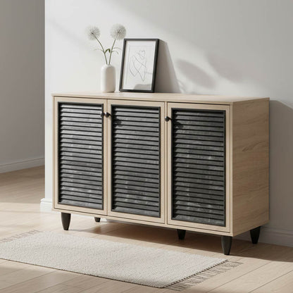 Shoe cabinet Ronan natural 105x35x.66cm