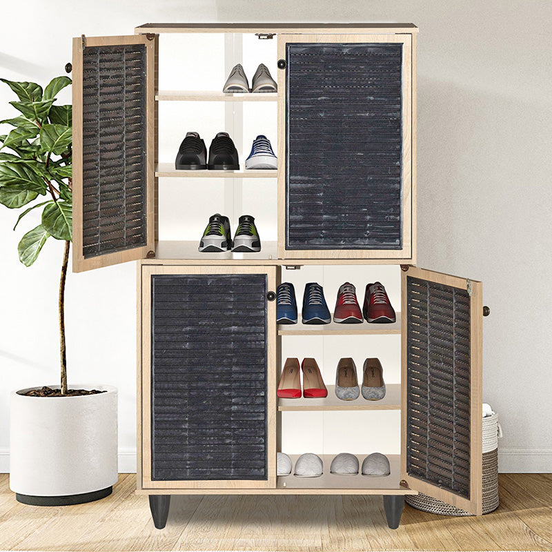 Shoe cabinet Ronan pakoworld natural 70.5x35x122cm