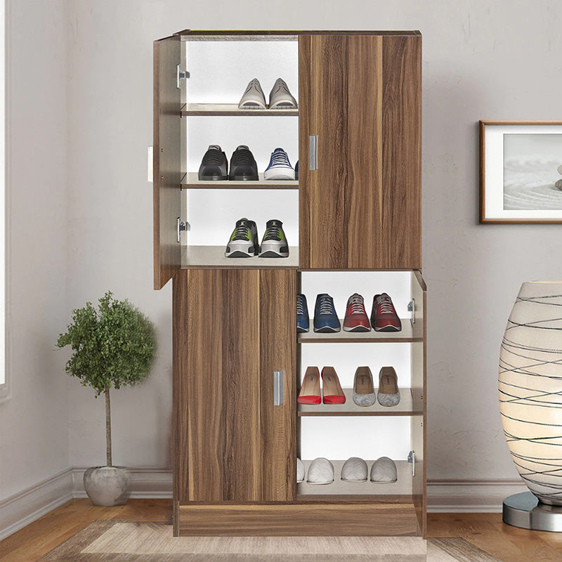 Shoe cabinet Felicity pakoworld walnut 60x32x127cm