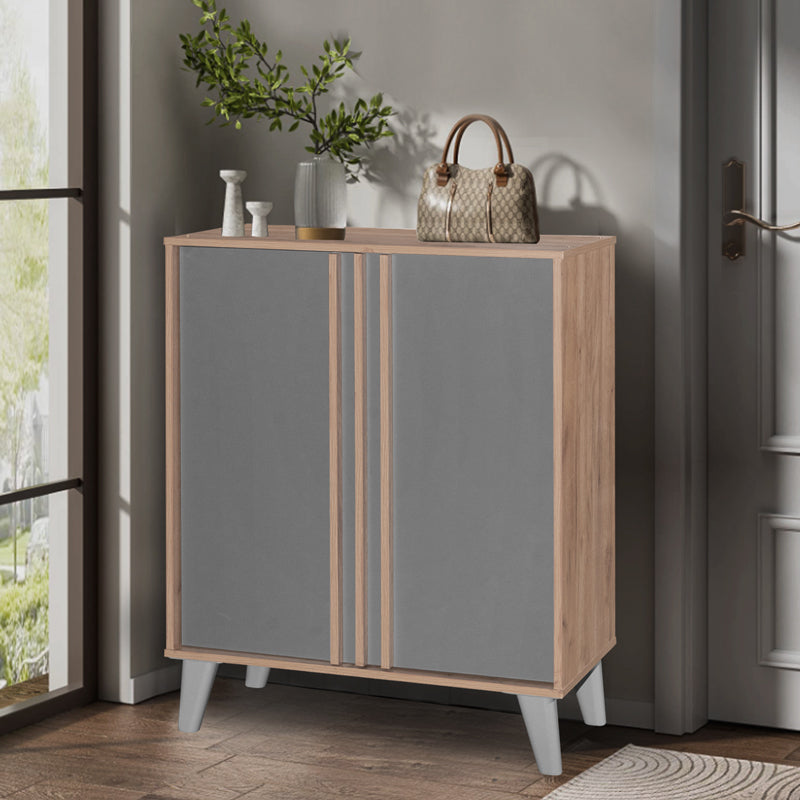 Shoe cabinet Milana pakoworld natural mo-anthracite 74x38x95cm