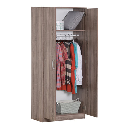 Zelia pakoworld two-leaf wardrobe in sonoma-oak shade 79x42x180cm