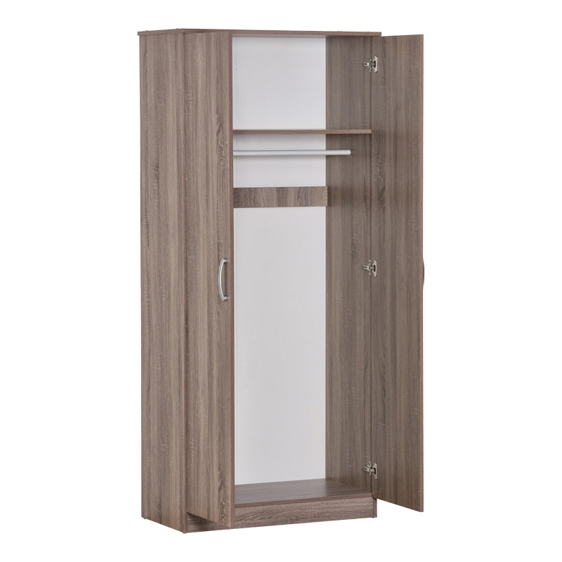 Zelia pakoworld two-leaf wardrobe in sonoma-oak shade 79x42x180cm