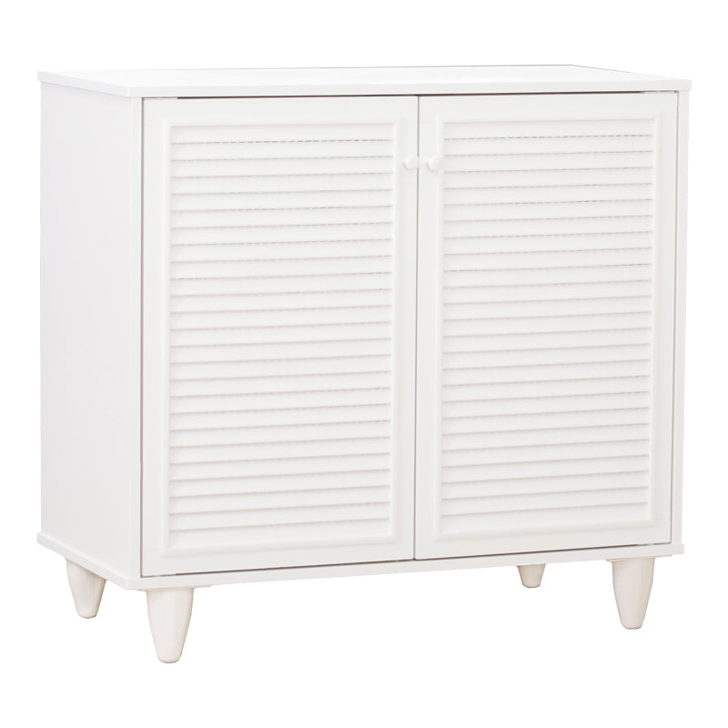 Shoe cabinet Ronan in white color 70.5x35x.66cm
