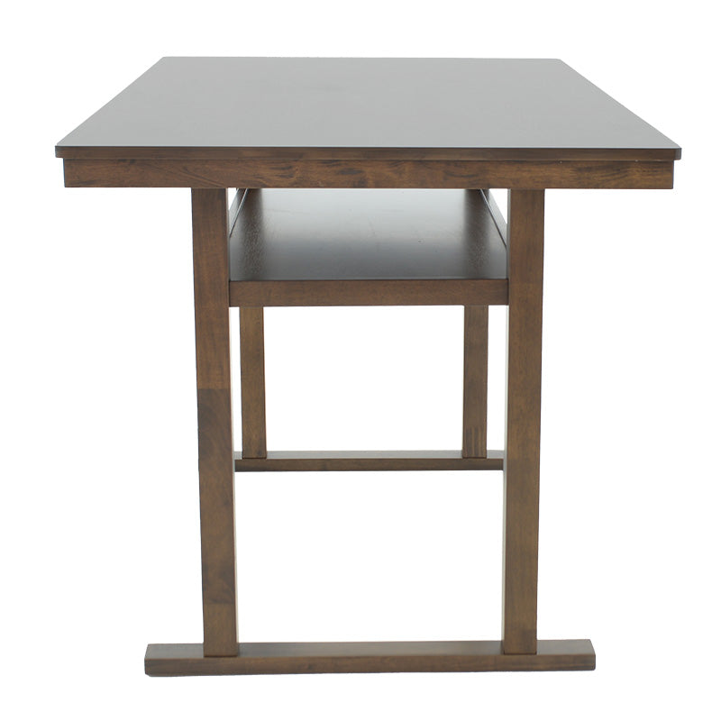 Bar table Tenor pakoworld natural wood rubberwood-MDF walnut 150x90x91.5cm