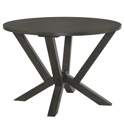 Biron table pakoworld natural wood rubberwood-MDF brown-anthracite D120x75cm