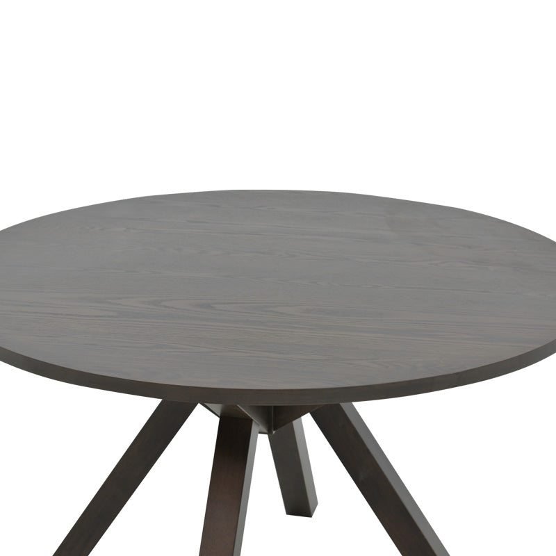 Biron table pakoworld natural wood rubberwood-MDF brown-anthracite D120x75cm