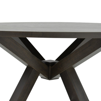 Biron table pakoworld natural wood rubberwood-MDF brown-anthracite D120x75cm