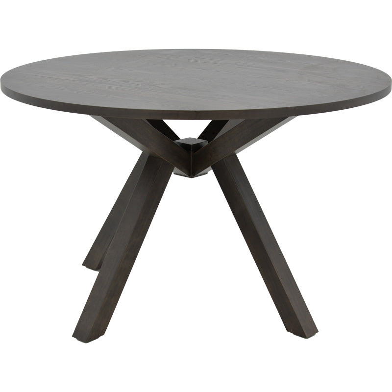 Biron table pakoworld natural wood rubberwood-MDF brown-anthracite D120x75cm