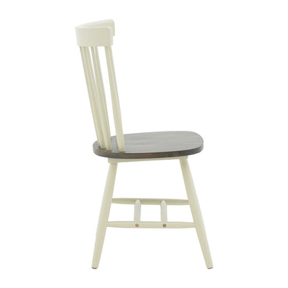 Larus pakoworld natural wood rubberwood anthracite chair-white 50x49x90cm