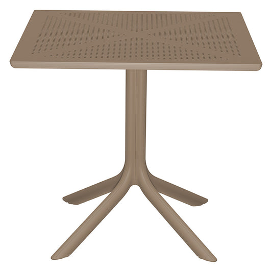 Groovy pakoworld PP table in cappucino color 80x80x74.5cm