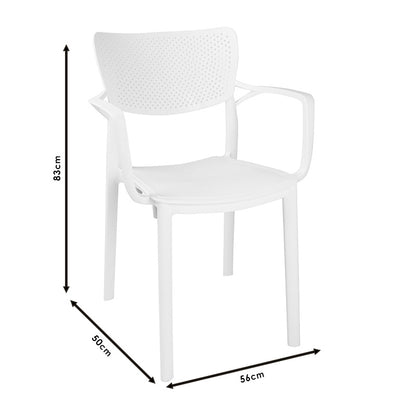 Armchair Frontline pakoworld PP color white