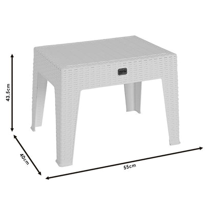 Table Cosmic pakoworld PP color anthracite 55x40x43.5cm