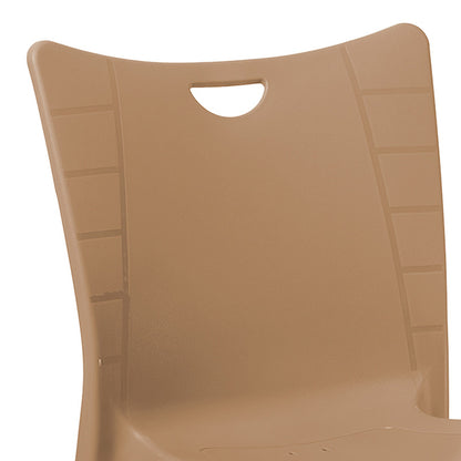 Chair Crafted PP color cappucino - aluminium leg