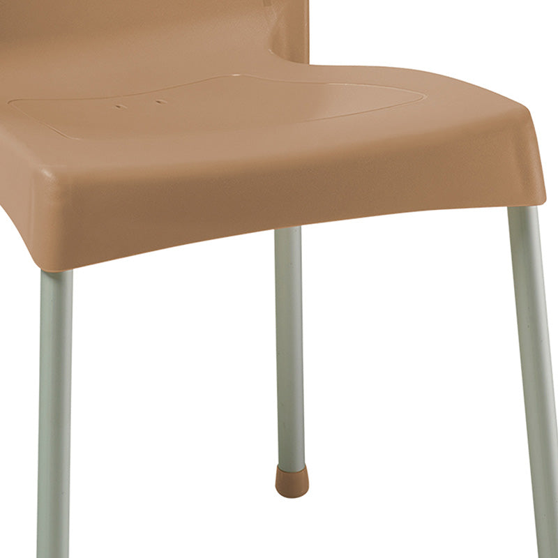 Chair Crafted PP color cappucino - aluminium leg