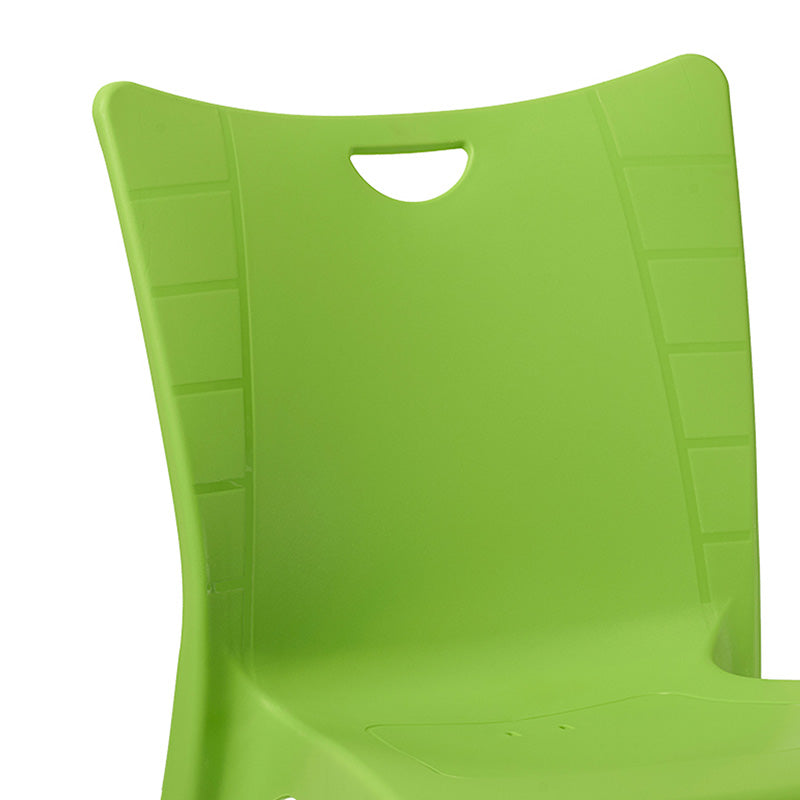 Chair Crafted PP color green - aluminium leg